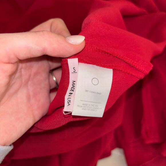 REFORMATION Red Midi Dress – Size Small- Taylor Swift Red Dress with Cutouts - Picture 10 of 13